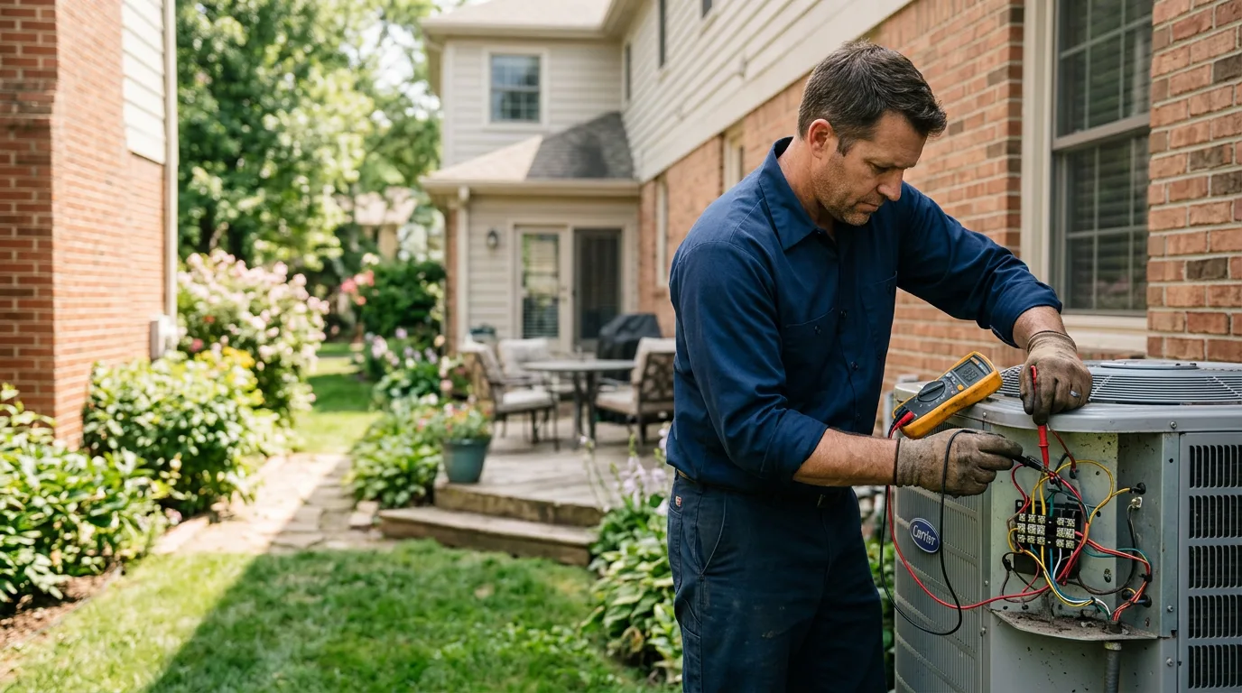 HVAC technician working near Whitney, TX